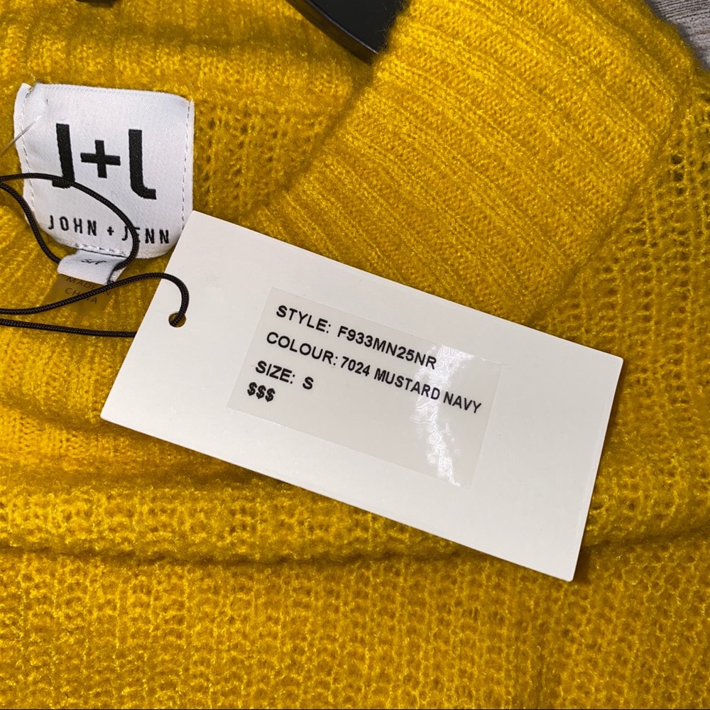 John & Jenn Varsity Stripe Mock Pullover Sweater - Picture 5 of 5